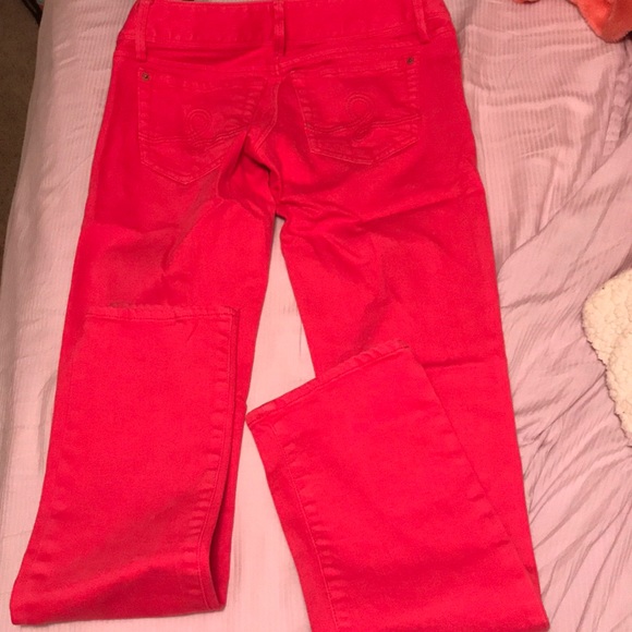Lily Pulitzer Worth Straight Jeans- Punch Pink - Picture 5 of 5